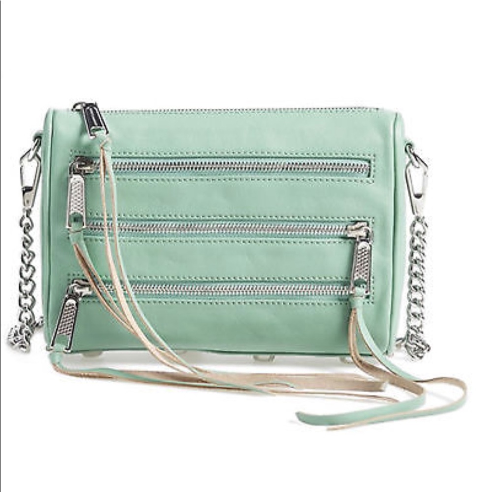 REBECCA MINKOFF MINI 5 ZIP CROSSBODY BAG